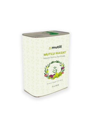 Mutlu Hasat Natürel Sızma Zeytinyağı 3 lt - Yeni Sezon