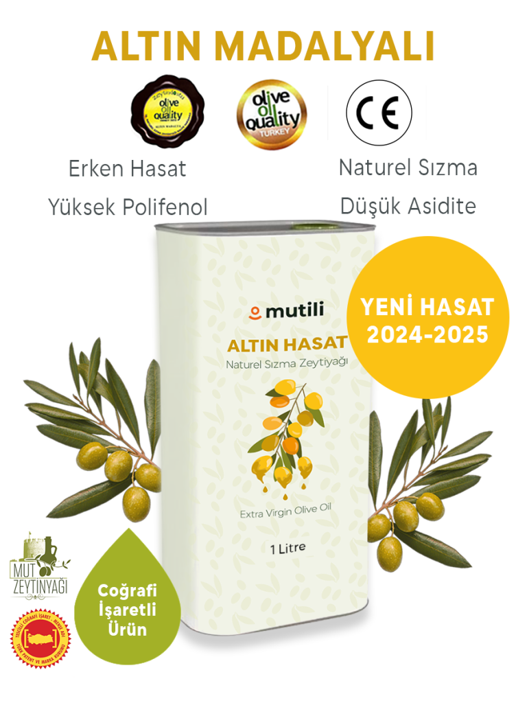 Altın Hasat Natürel Sızma Zeytinyağı 1 lt - Yeni Sezon - Sınırlı Üretim